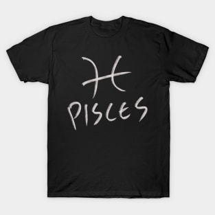 Hand Drawn Pisces Zodiac Signs T-Shirt